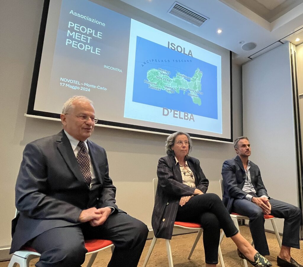 Incontro con l'Isola d'Elba a Monaco per parlare di ambiente e sostenibilità  con Massimo De Ferrari presidente degli albergatori