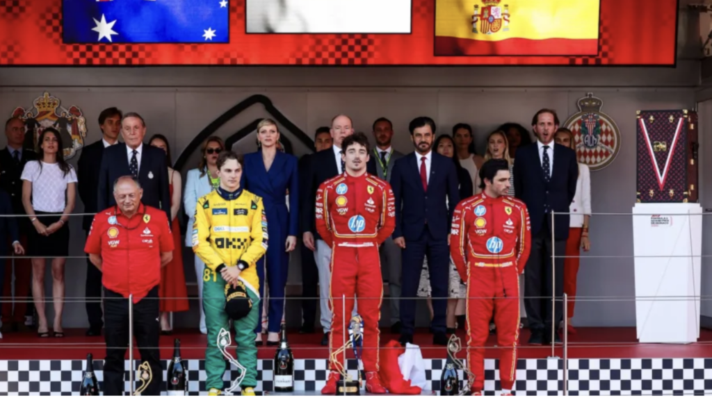 Charles Leclerc vince il Gran Premio di Monaco F1 e il Principe Alberto II si commuove