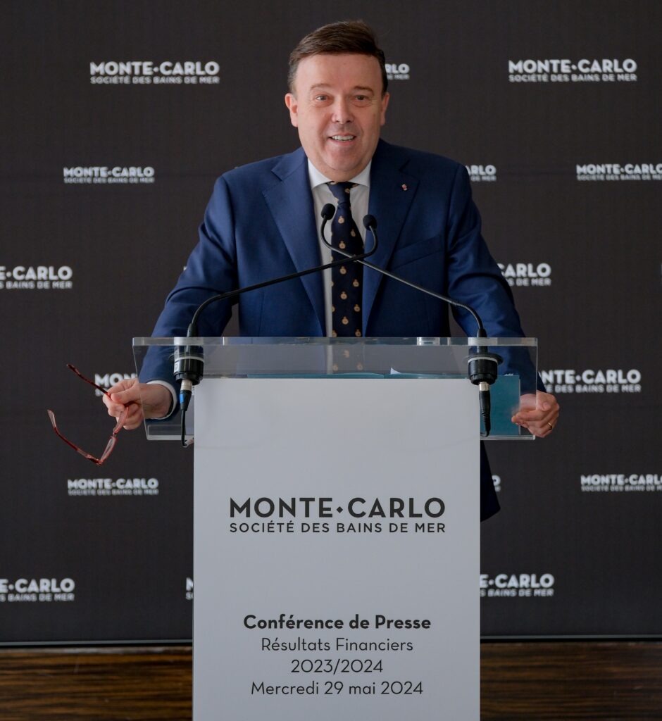 Stephane Valeri, Presidente-Delegato del gruppo Monte-Carlo SBM, ha confermato una forte crescita e un elevato livello di utile operativo per l'esercizio 2023/2024.