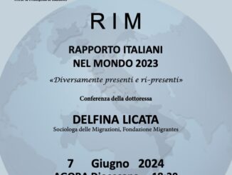 La sociologa delle migrazioni, Delfina Licata, è l'invitata della Dante Alighieri di Monaco e presenterà presso l’Auditorium AGORA della Casa diocesana, il Rapporto Italiani nel Mondo 2023.