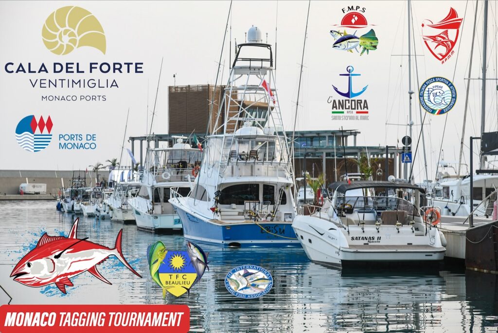 6a edizione del Monaco Tagging Tournament, sabato 15 e domenica 16 giugno gli appassionati si ritroveranno per questo evento di pesca sportiva e scienza partecipativa. Il via dal porto Cala del Forte di Ventimiglia.