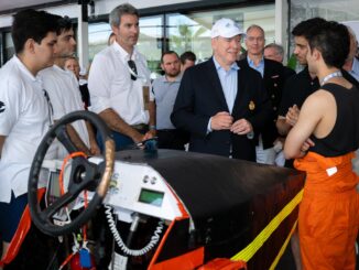 Il Principe Alberto II visita il Monaco Energy Boat Challenge