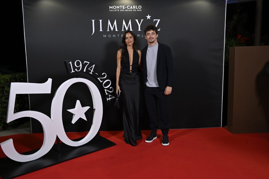 Charles Leclerc alla festa per i 50 anni del Jimmy'z Monte-Carlo