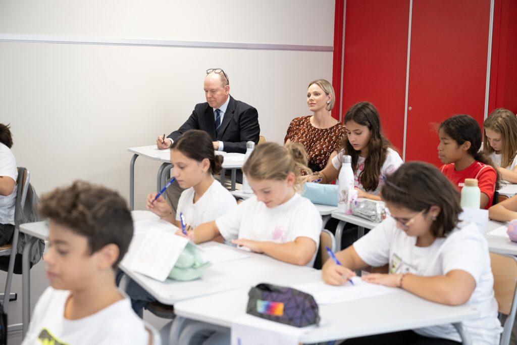 I Principi di Monaco Alberto e Charlene inaugurano il College Charles III