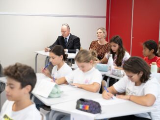 I Principi di Monaco Alberto e Charlene inaugurano il College Charles III