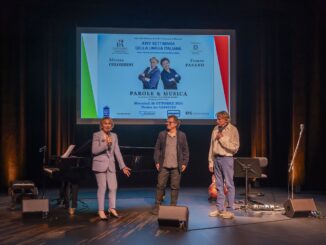 Successo per Franco Fasano e Alessio Colombini alla serata Dante Monaco per la Settimana della lingua italiana