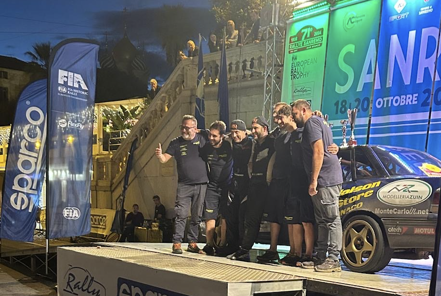 Rally di Sanremo storico: il pilota residente a Monaco Elio Cortese si piazza al 5° posto con Ciro Lamura su Subaru Legacy