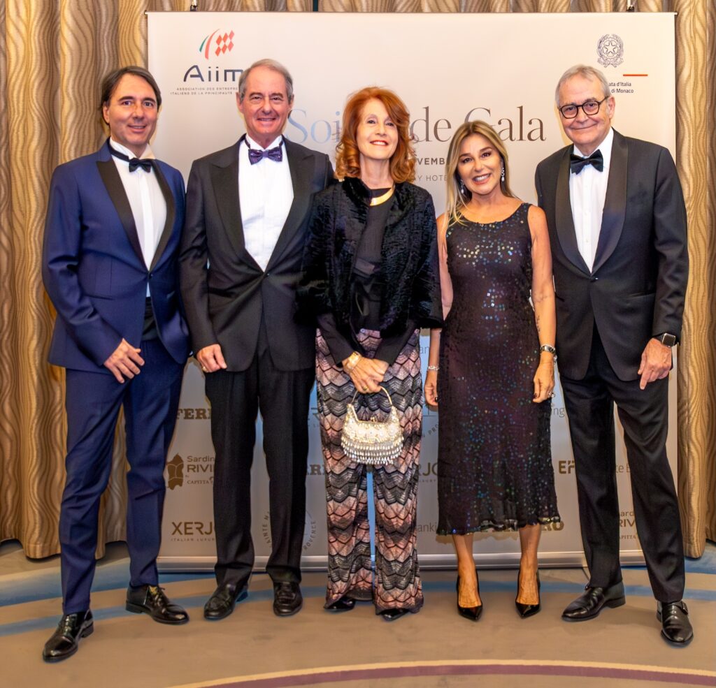 Serata di Gala per gli imprenditori italiani a Monaco AIIM, con Giovanni Paolo Risso e Dario Cassano e l'ambasciatore Manuela Ruosi