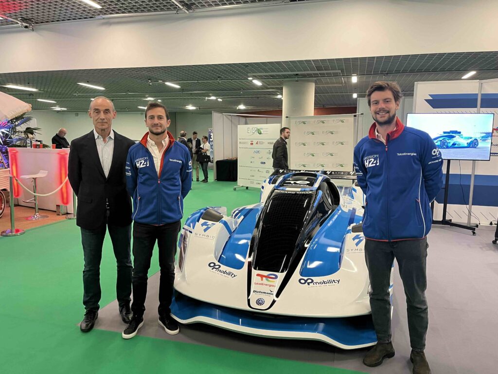 Presente ad EVER l'auto sportiva ad idrogeno MissionH24 con i piloti Richelmi e Tambay