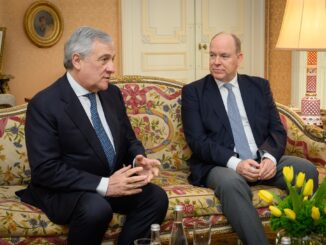 Visita lampo del Ministro Antonio Tajani a Monaco dove ha incontrato il Principe Alberto II