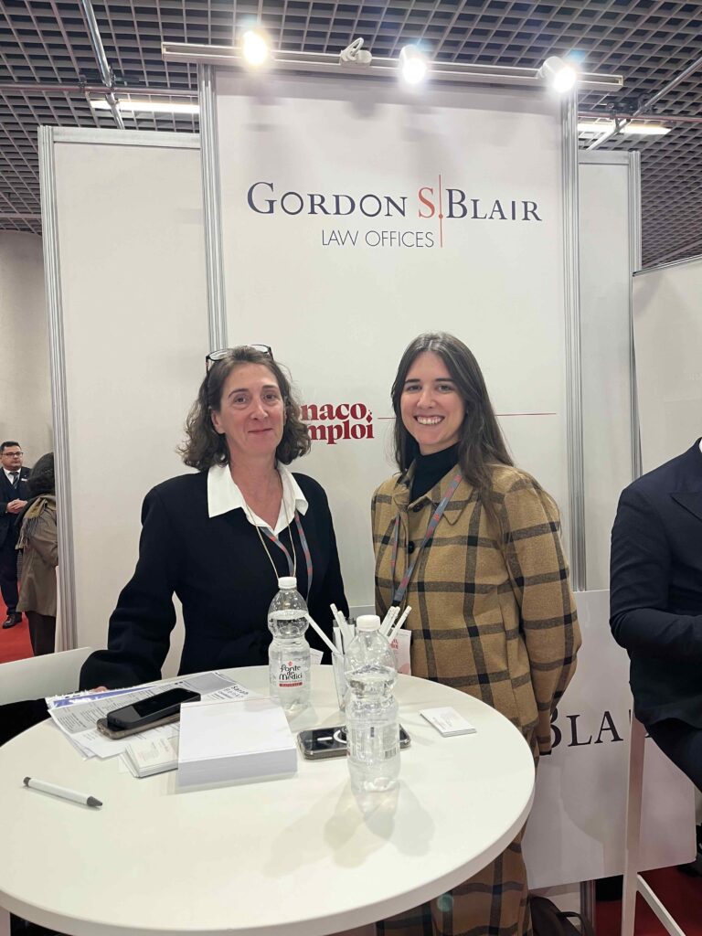 Anche lo studio legale Gordon S;Blair era presente al forum per l'impiego di Monaco