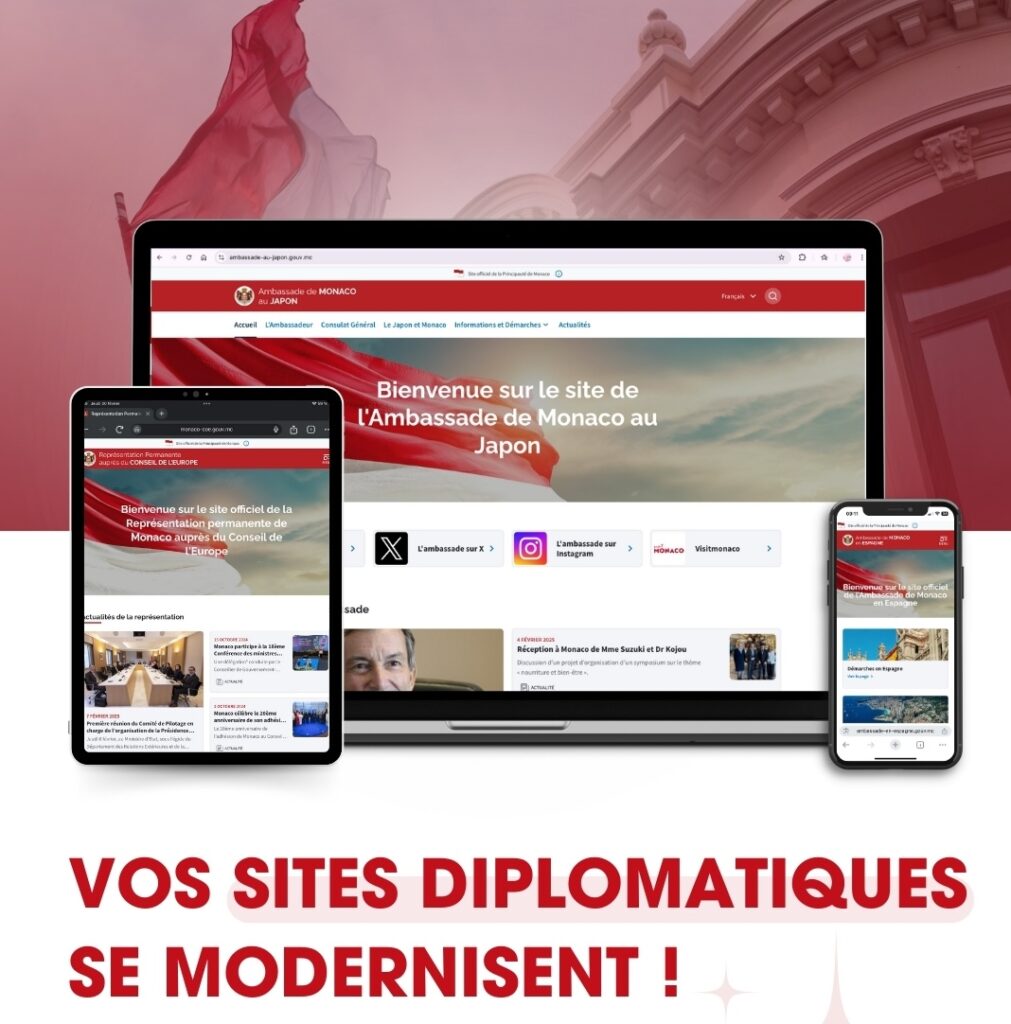 Monaco modernizza i siti web delle sue ambasciate e rappresentanze diplomatiche 