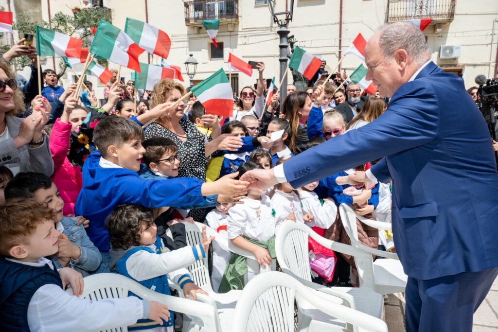 Visita a Pompei del Principe Albero II di Monaco