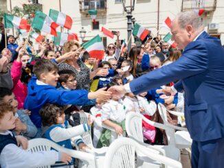 Visita a Pompei del Principe Albero II di Monaco