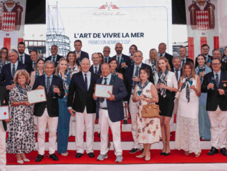 Festa dei soci allo Yacht Club di Monaco in presenza del Principe Alberto II