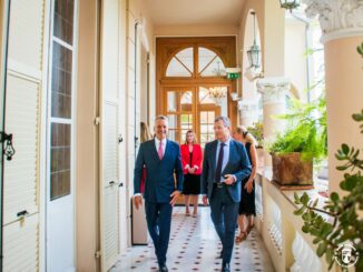 Il Ministro di Stato Christophe Mirmand in visita ufficiale al Comune di Monaco dove ha incontrato il sindaco Marsan