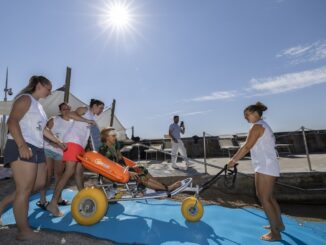 La Handiplage del Larvotto a Monaco, è attiva per tutte le persone a mobilità ridotta operativa fino al 31 agosto.
