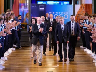 Il Principe Alberto II accoglie gli atleti monegaschi vincitori ai giochi dei piccoli Stati