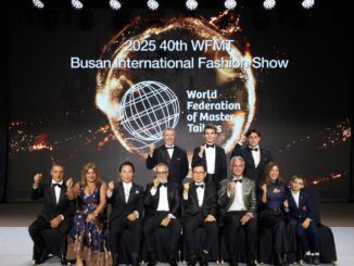 Al 40° Congresso della WFMT a Busan in Corea del Sud, Angela Petrulli, ha rappresentato i colori del Principato di Monaco con il suo marchio AMC Haute Couture.