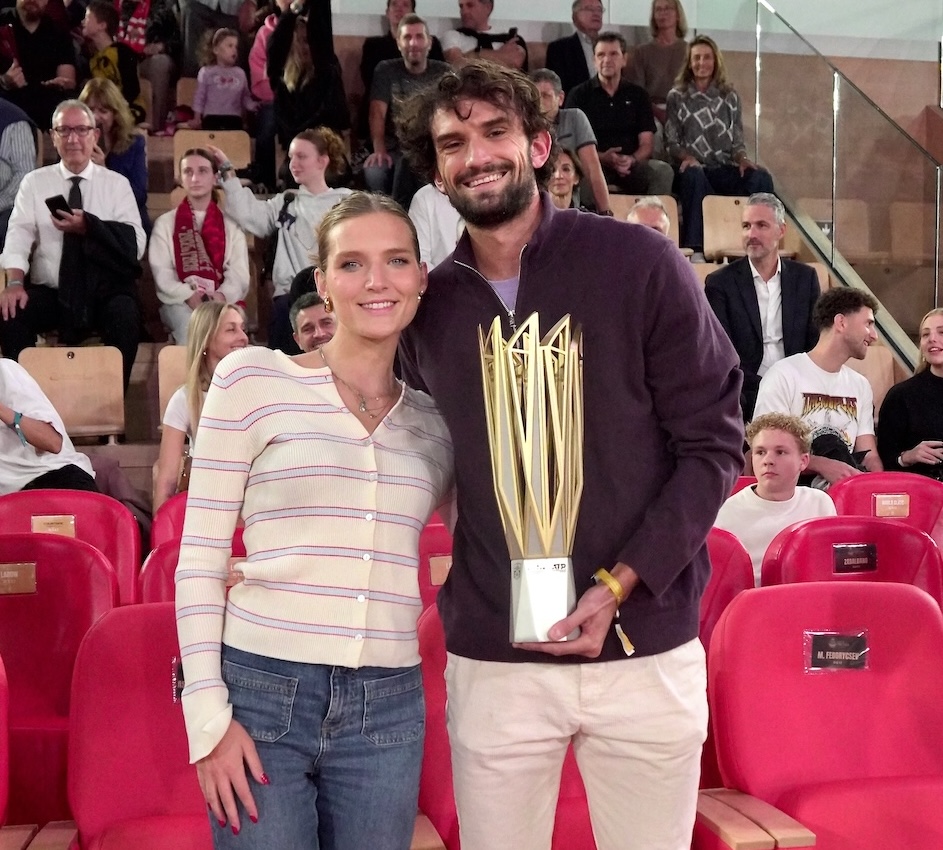 A vedere la partita del monaco contro il Valencia di basket anche Valentin Vacherot e fidanzata