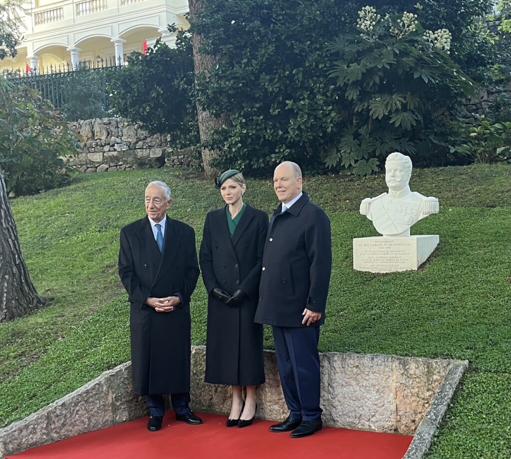 Inaugurato dai Principi eil Presidente portoghese il busto di Carlos I del Portogallo