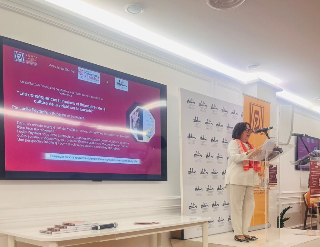 lo Zonta Club ha presentato un incontro con la giovane storica, ricercatrice e scrittrice Lucile Peytavin, in occasione del 25 novembre, giornata internazionale per l'eliminazione della violenza contro le donne.