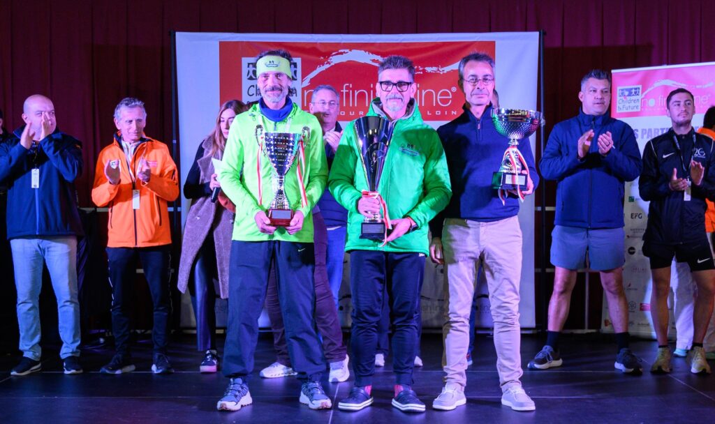 I vincitori  maschili di No Finish Line: Andreas Michalitz, Christian Stolowits e Philippe Pollesel