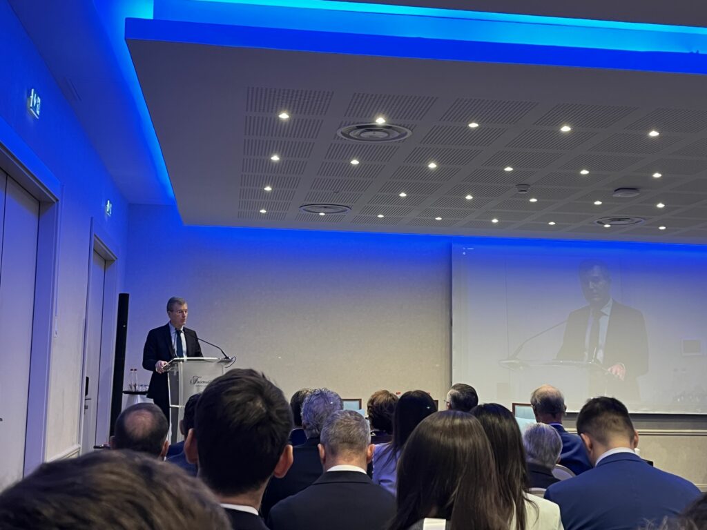 Il Ministro di Stato di Monaco Christophe Mirmand intervenuto al convegno indetto da AIIM con i giovani imprenditori di confindustria