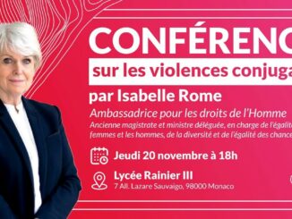 L’Ambasciatore francese per i diritti umani, Isabelle Rome, terrà una conferenza sul tema della prevenzione e della lotta contro le violenze coniugali.
