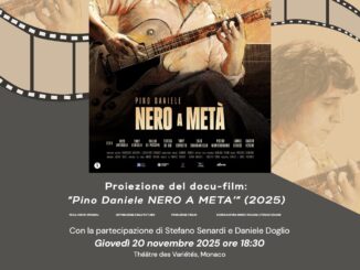 Nel 10° anniversario di Pino Daniela e in presenza del produttore storico Stefano Senardi, la Società Dante Alighieri di Monaco presenta il docu-film di Marco Spagnoli “Pino Daniele – Nero a metà”