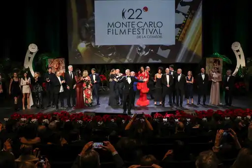 Ezio Greggio alal serata di gala al Monte-Carlo Film Festival de la Comedie