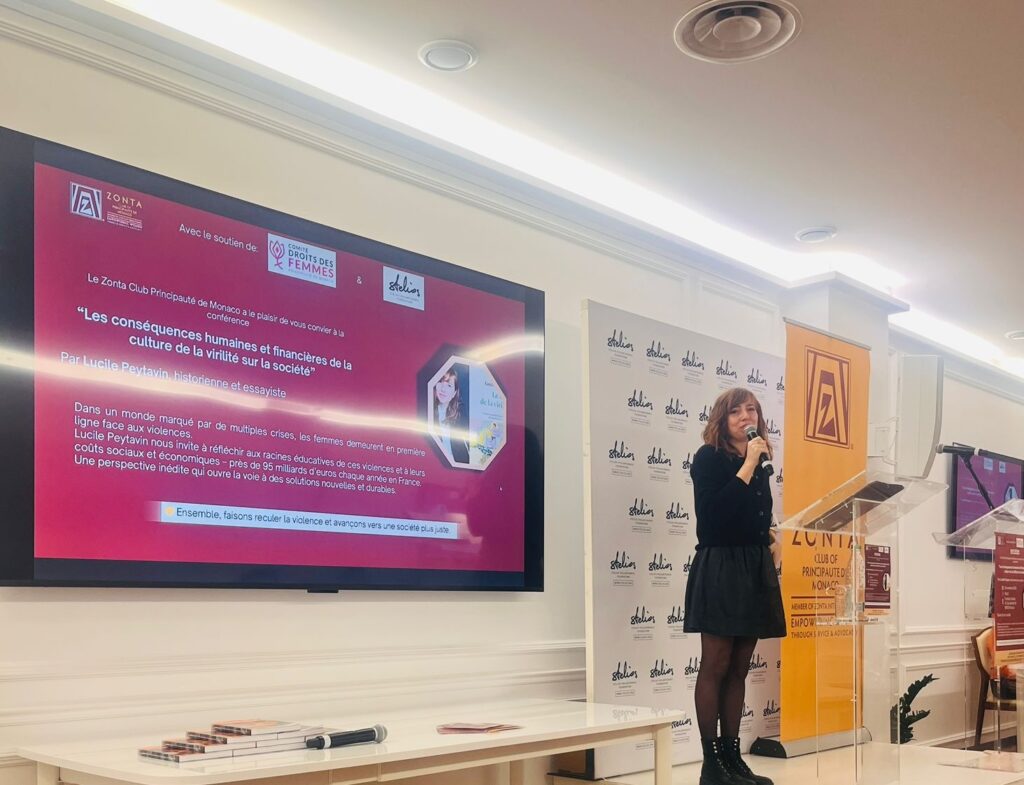 lo Zonta Club ha presentato un incontro con la giovane storica, ricercatrice e scrittrice Lucile Peytavin, in occasione del 25 novembre, giornata internazionale per l'eliminazione della violenza contro le donne.