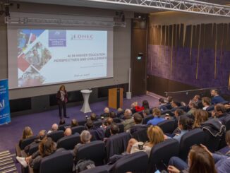 Alla AI Conference di Monaco, Michelle Sisto direttore EDHEC dell'AI Center, analizza l'impatto dell'AI sull'istruzione: rischi cognitivi, sfide etiche e nuove opportunità formative.