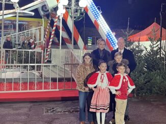 I Principi di Monaco inaugurano il Villaggio di Natale al porto Hercule