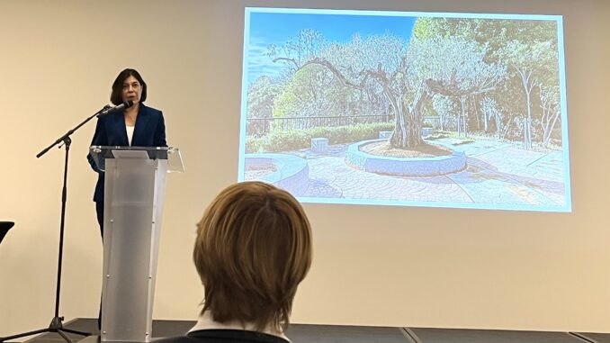 Mireille Martini Commissario Generale di Monaco Expo, ha riunito la stampa e i partner non solo per fare un punto sull'Expo Universale di Osaka ma per confermare la partecipazione di Monaco all'Expo di Ryhad nel 2030 ma prima, nel 2027 quella all'Esposizione di Belgrado.