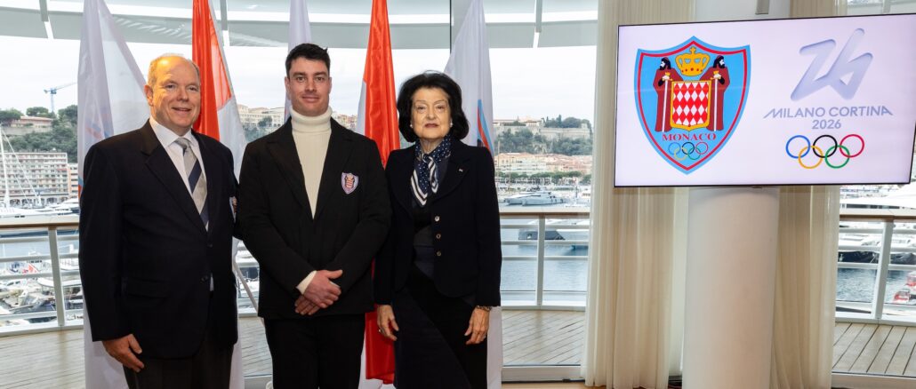 Sarà Aranud Alessandria a rappresentare Monaco ai Giochi Olimpici Cortina-Milano 2026, presentato dal Principe Alberto II in persona