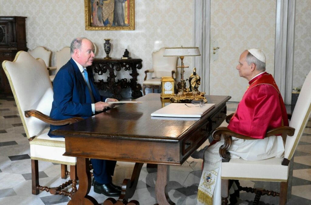 IL PRINCIPE ALBERTO II RICEVUTO DA PAPA LEONE XIV