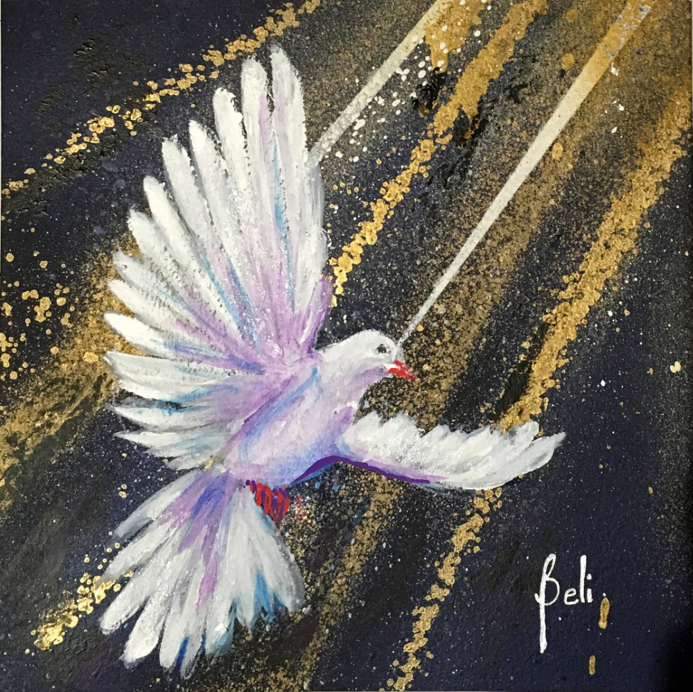 L'artista Beli ha partecipato ad una mostra alle Nazioni Unite