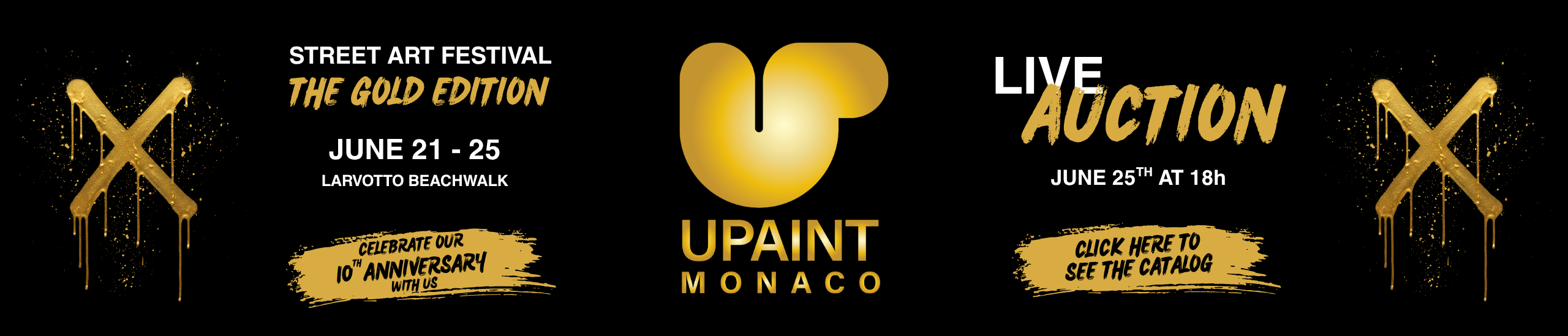 Torna UPAINT MONACO `Festival di Street Art con la sua X edition
