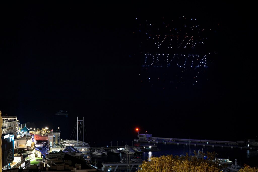 Spettacolo di droni per Santa Devota