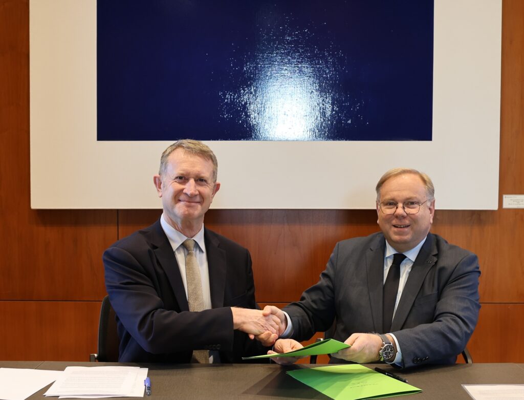 Nella foto il Procuratore generale Stéphane Thibault e Bruno Dalles Direttore AMSF