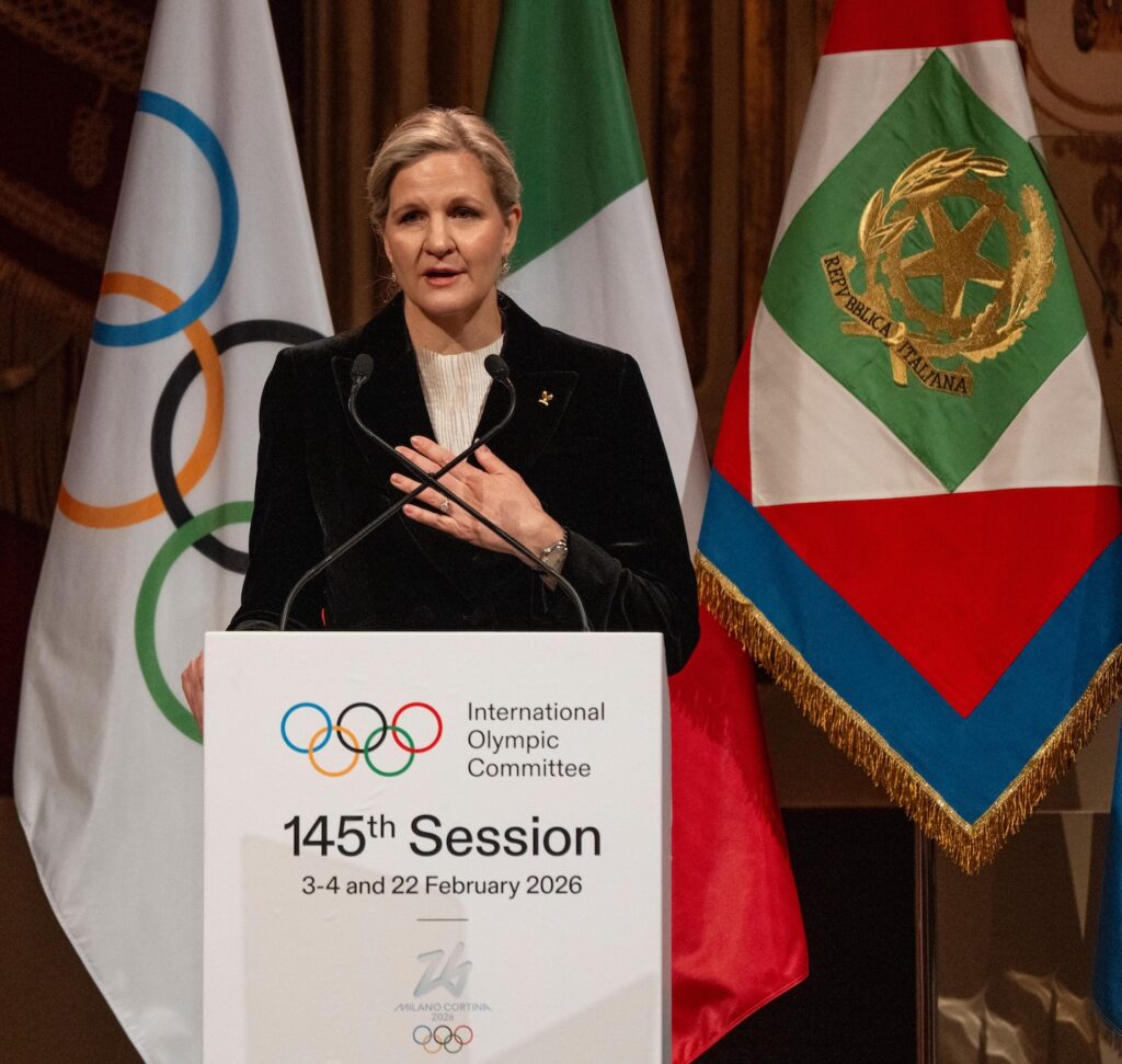 Kirsty Coventry ha voluto anche evidenziare il forte legame tra il luogo scelto per la cerimonia, il teatro La Scala, e lo spirito dei prossimi Giochi invernali
