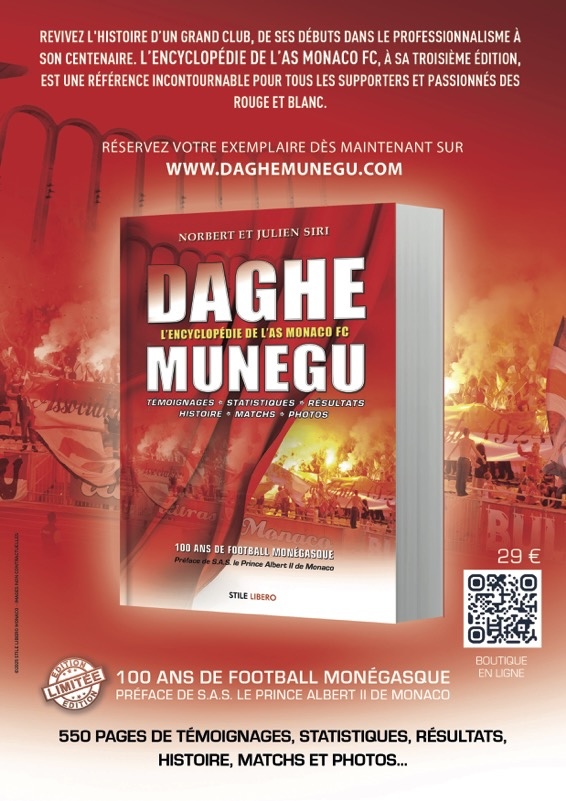 Il libro-evento "Daghe Munegue"della storia dell'ASMonaco FC sarà alla FNAC, sabato 7 marzo per dediche e autografi.