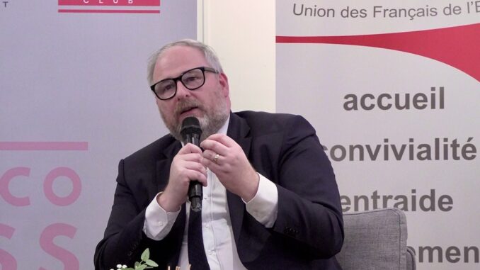 Il senatore Ronan Le Gleut è stato l'invitato del Monaco Press Club in collaborazione con l'Unione dei Francesi di Monaco presso la Maison de France.