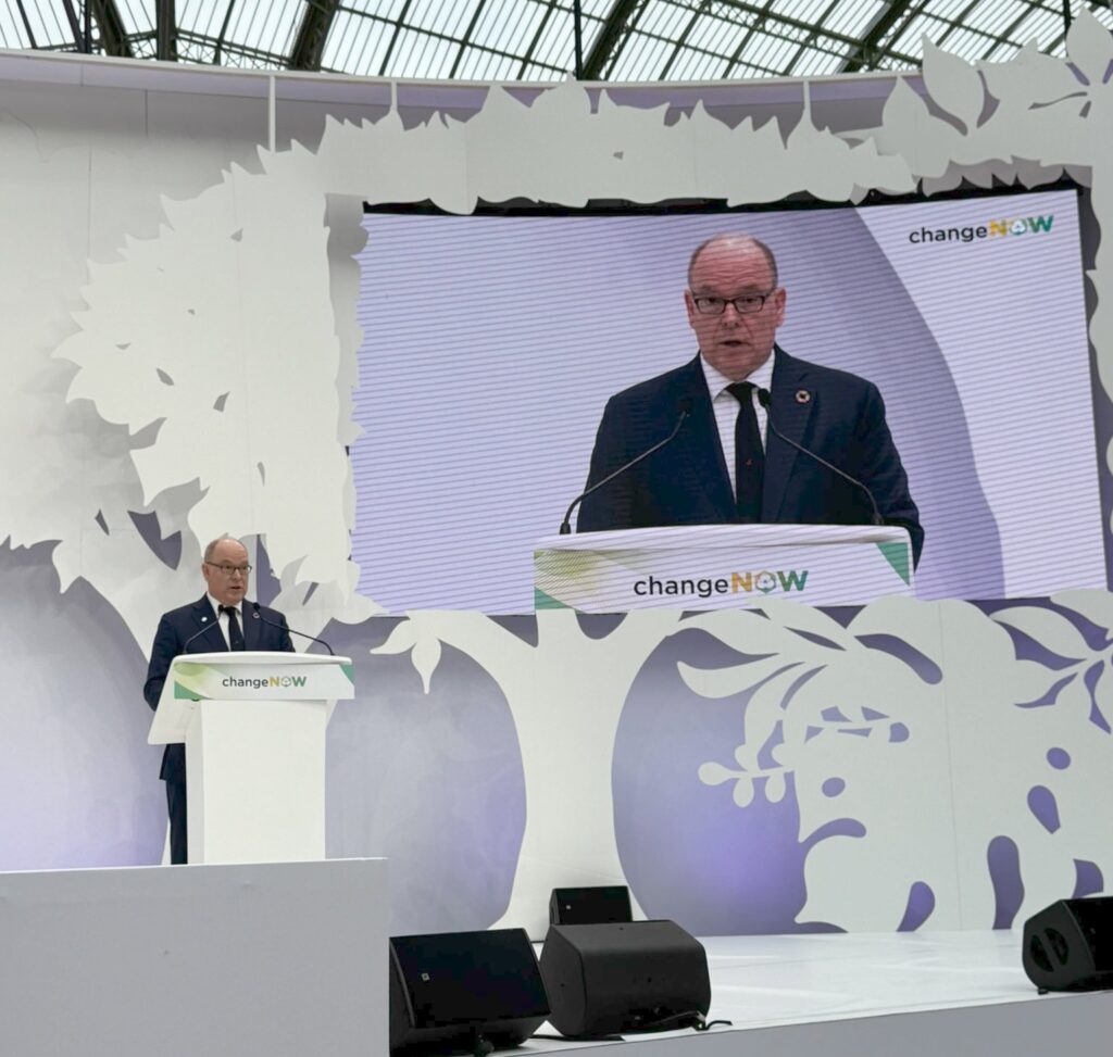 Al ChangeNOW 2026 a Parigi, il Principe Alberto II di Monaco chiede di passare alle azioni concrete per il clima e l'ambiente.