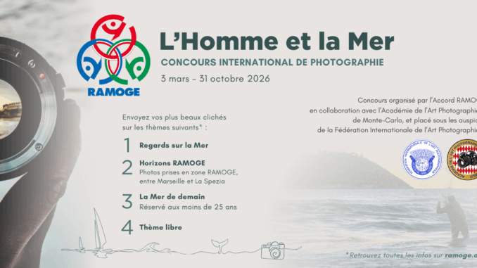 Aperte fino al 31 ottobre le candidature al concorso internazionale di fotografia RAMOGE in collaborazione con la FIAP dedicato al rapporto tra l'uomo e Ii mare.