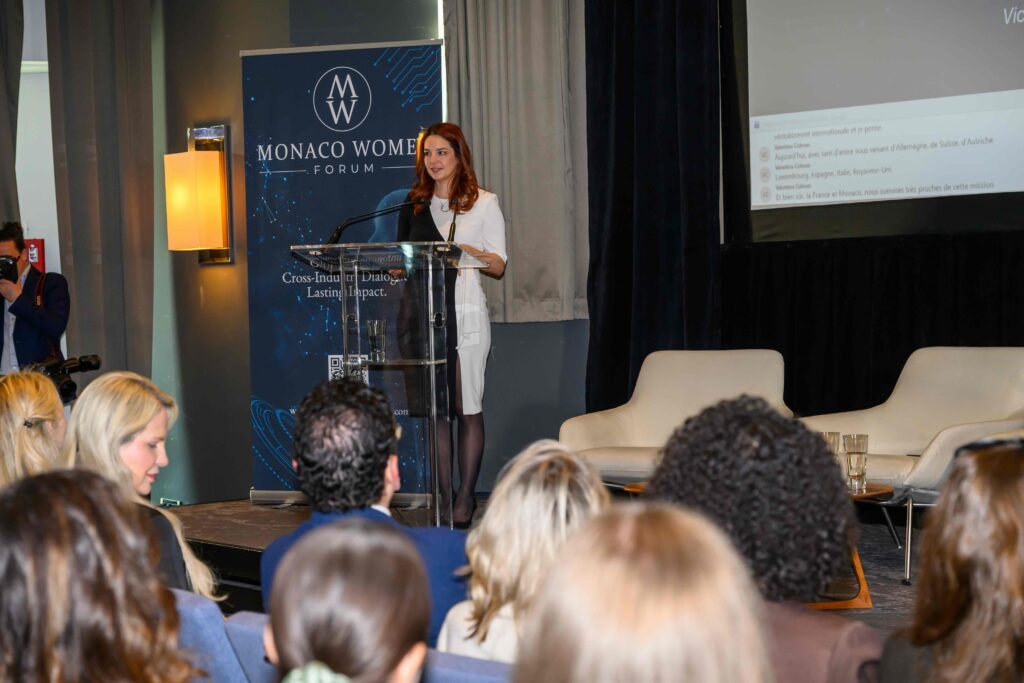 Valentina Colman-Funez, vie-presidente e moderatrice del monaco Women Forum