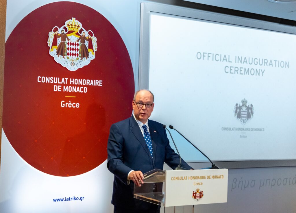 Il Principe Alberto II ha naugurato la sede del Consolato Onorario di Monaco in Grecia.