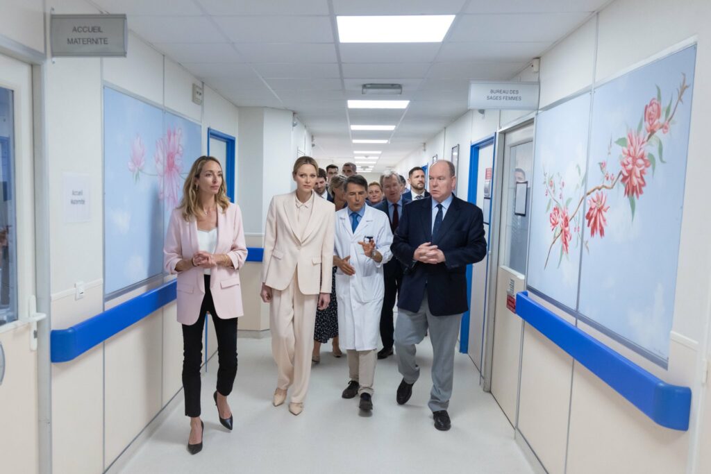 visita dei Principi di Monaco alla rinnovazione della torre della maternità del CHPG