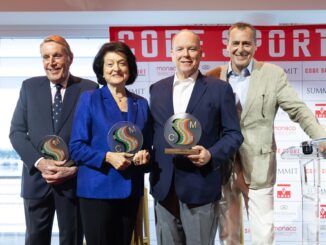 Code sport Monaco premia il Principe Alberto II per il suo impegno nel mondo dello sport
